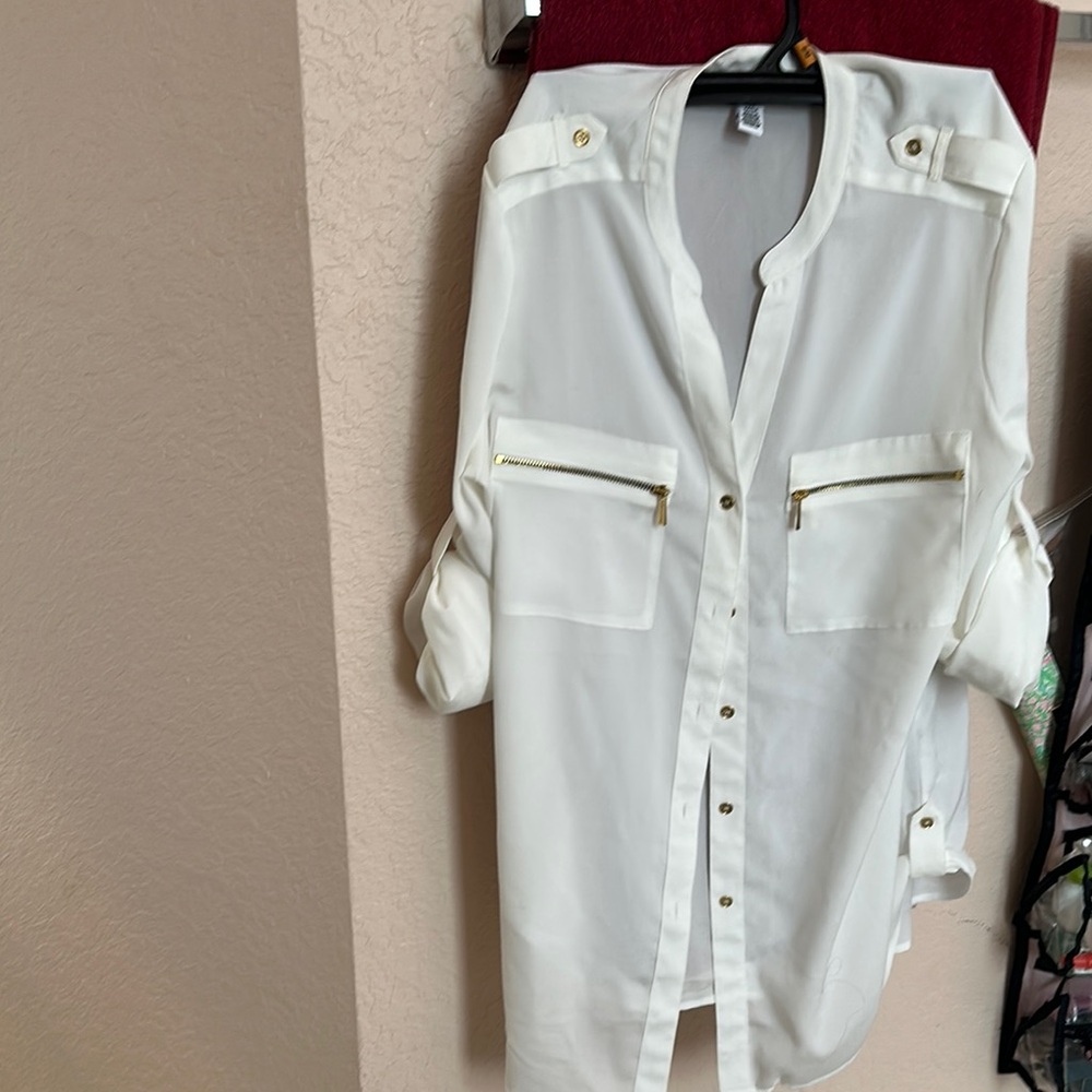 Calvin Klein Collection White Blouse